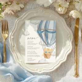 Menú We Can Bearly Wait Twins Baby Shower