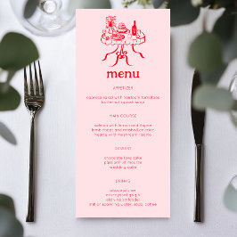 Menú Whimsical Buffet Table Doodle Sketch PERSONALIZADO