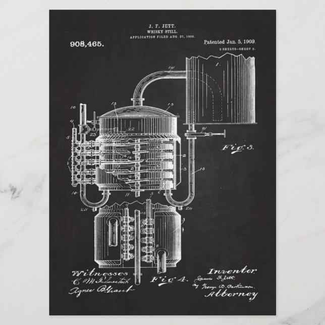 Menú Whiskey 1909 (Anverso)