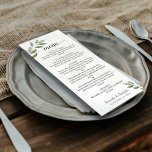 Menú Wikileaks deja al Boda verde sabio y ruso<br><div class="desc">La carta boda es elegante, rústica y bonita. Presenta un diseño verde sabio con hojas de acuarela pintadas a mano. El título está escrito en caligrafía de escritura de encaje y hay espacio para los nombres de la pareja y la fecha boda a continuación. Sencillo, moderno y con clase, este...</div>