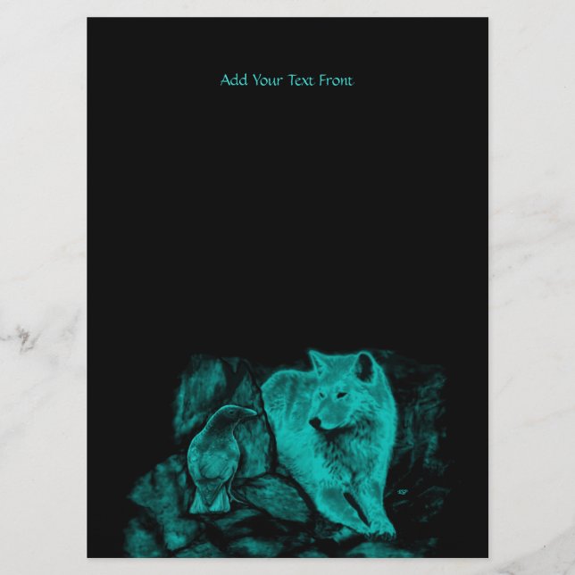 Menú Wolf y Raven en la noche (Anverso)