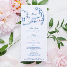 Menú Wychmere Harwich Port Cape Cod Boda Marina Azul