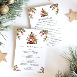 Menú y juego de Navidades Nutcracker