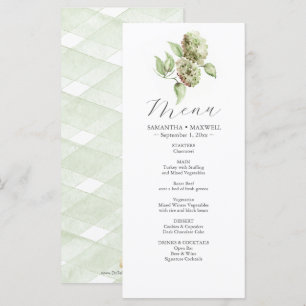 Menús de Boda con Hortensias