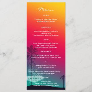 Menús de la cena de bodas de moda en Las Vegas