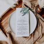 Menus navidades | Menú Boda de Invierno<br><div class="desc">Se trata de un menú festivo con una fuente elegante y una hermosa rama de acuarela de color verde. Editar todos los términos y colores*. Los únicos colores que no son editables son los colores de la rama de acuarela. // Para encontrar diseños coincidentes, busque EIRA en la tienda Sincerely...</div>