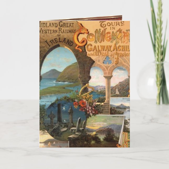 Menús vintage para fiestas - Irlanda - (Anverso)