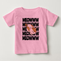 Meow Cat Baby Fine Jersey T-Shirt
