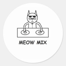 Meow Mix Pegatina
