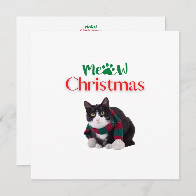 MEOW NAVIDADES CAT (Anverso / Reverso)