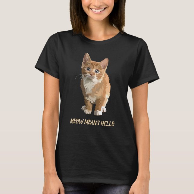 meow significa camisa de saludo (Anverso)