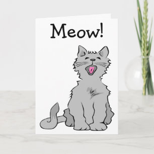 Meow: Tarjeta de cumpleaños feliz