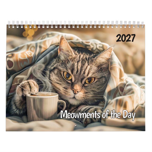 Meowmentos del Día - Calendario de Gatos (Tapa)
