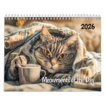 Meowmentos del Día - Calendario de Gatos 2026