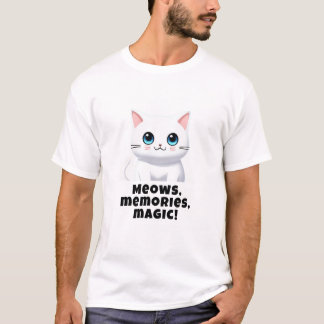 ¡Meows, recuerdos, magia! Camiseta