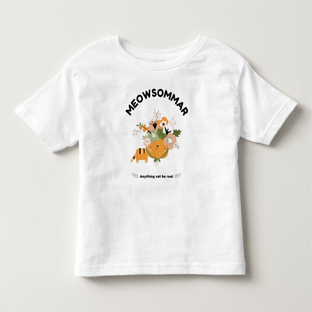 Meowsommar Toddler Fine Jersey T-Shirt (Anverso)