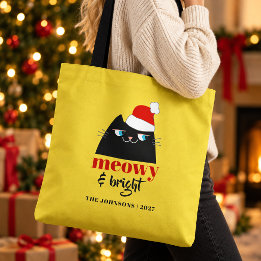 Meowy & Bright Bolsa de Navidad Personalizada para