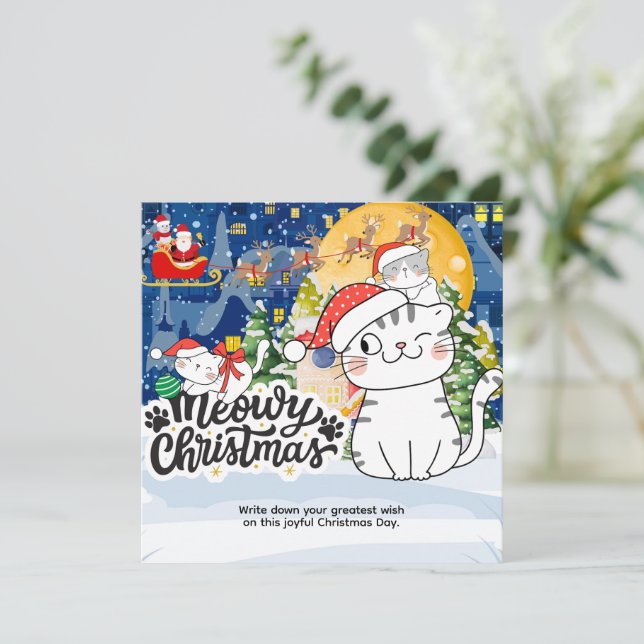 Meowy Christmas (Anverso de pie)