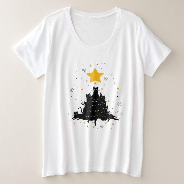 Meowy Christmas tree , divertido árbol de navidad  (Anverso del diseño)