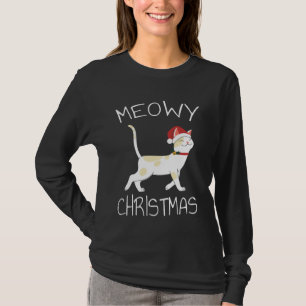 Meowy Navidad - Camiseta Divertida de Navidad 2022