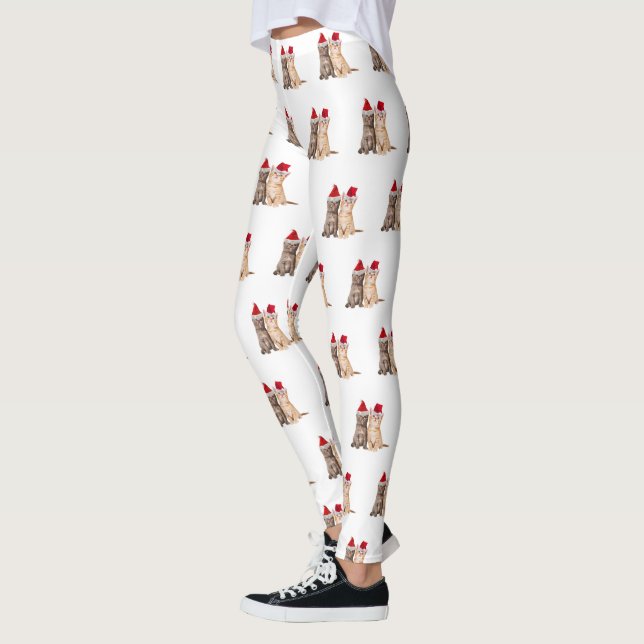 Meowy Navidades Kittens Leggings (Izquierda)