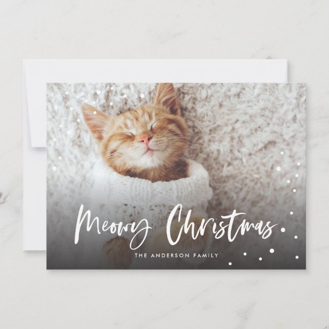 Meowy Navidades Snow Cat | Foto Mascota (Anverso)