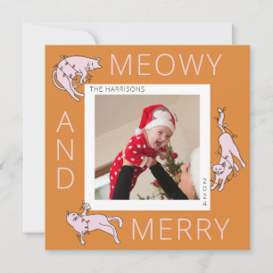 Meowy y Alegre Gato Colorido Luz de Navidad