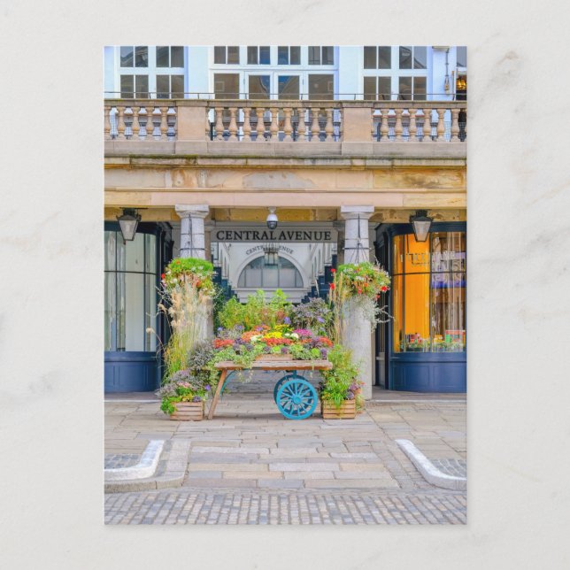 Mercado Apple, Covent Garden, postal de Londres (Anverso)