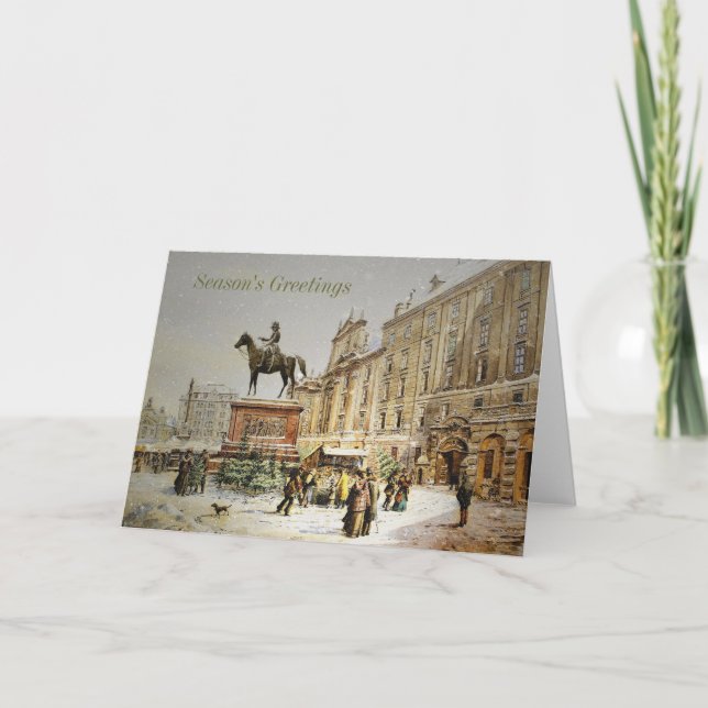 Mercado austríaco del navidad (Anverso)