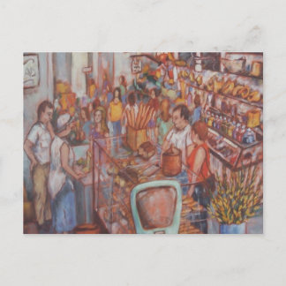 Mercado central de la postal de la ciudad de Lanca