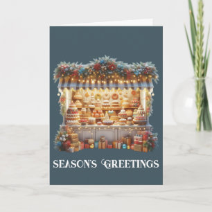 Mercado de Dulces de Navidad Kiosco Saludos de Tem