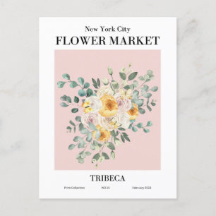 Mercado de flores de Nueva York, postal de Tribeca