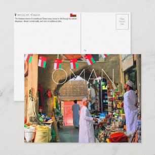 Mercado de Muscat, postal de viaje de Omán