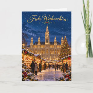 Mercado de Navidad de Viena Rathaus Feliz Navidad