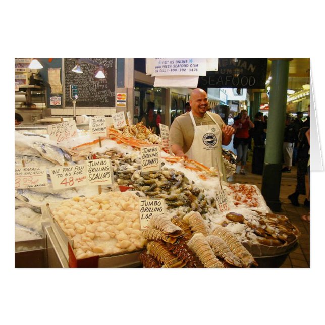 Mercado de pescado Seattle WA (Anverso (Horizontal))