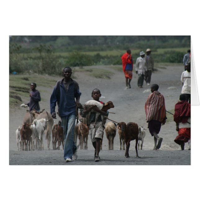 Mercado del Masai (Anverso (Horizontal))