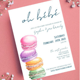 Mercado francés - Macarón - Invitación a Baby Show
