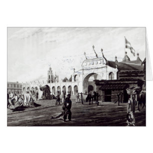 Mercado, grabado por Daniel Havell 1820