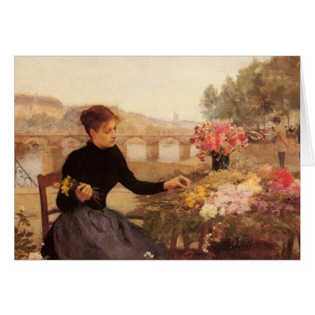 Mercado parisiense de la flor (Anverso (Horizontal))