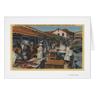 Mercados de pescado al aire libre en Fisherman's W