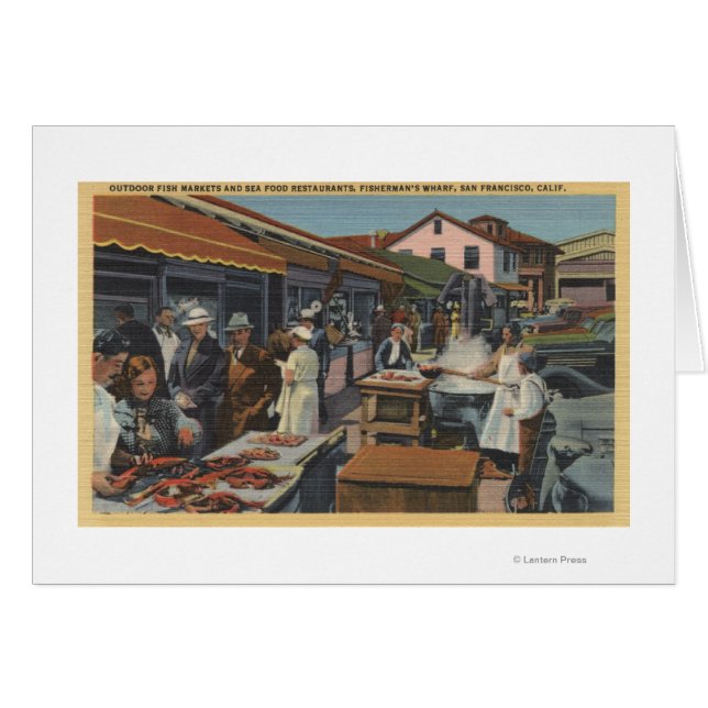 Mercados de pescado al aire libre en Fisherman's W (Anverso (Horizontal))