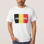 Mercancía de encargo belga de las camisetas el |<br><div class="desc">Camisetas belgas de la bandera para las fans de deportes de Alemania. Bandera de Bélgica con el texto de encargo para apoyar a su equipo. Mercancía euro del país para el campeonato 2016 del fútbol y otros acontecimientos deportivos. Apoye su equipo y jugadores. Cambie la cantidad para los precios a...</div>