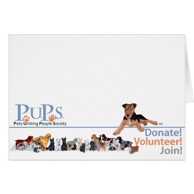 Mercancía del logotipo de PUPs (Anverso (Horizontal))