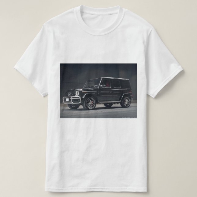 Mercedes Benz Gwagon estampó camiseta (Diseño del anverso)