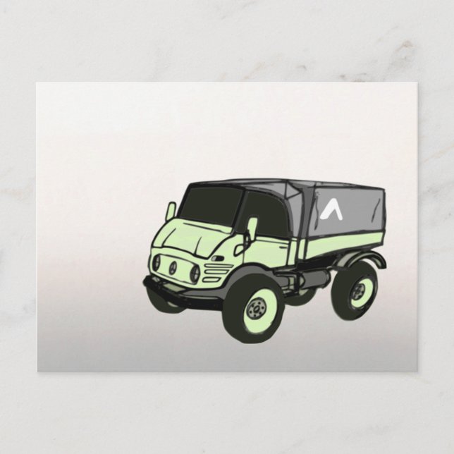 Mercedes Benz Unimog | Tarjeta postal (Anverso)