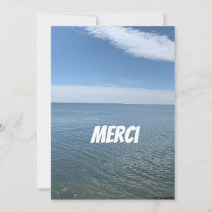 MERCI GRACIAS TARJETA EN FRANCÉS