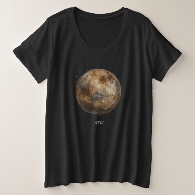 Mercurio: Planeta acuarela (Anverso del diseño)