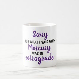 Mercury en taza de café retrógrada