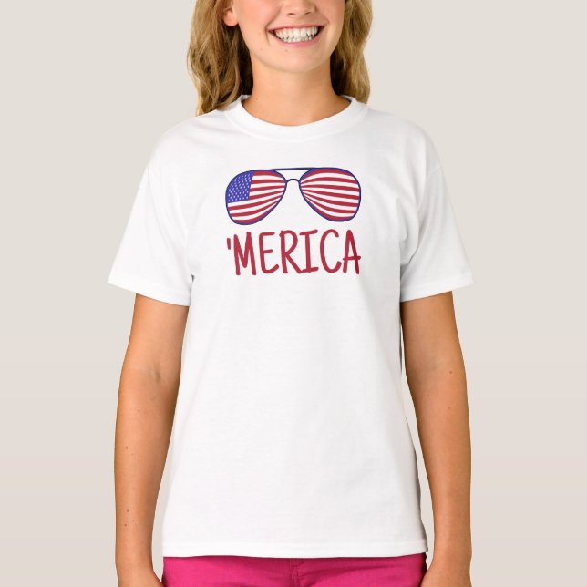 'Merica 4 De Julio Alude Camiseta (Anverso)