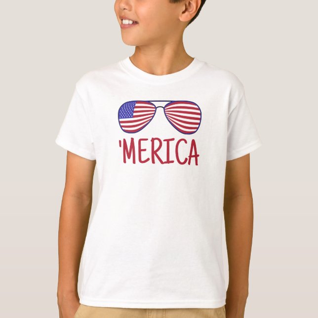 'Merica 4 De Julio Alude Camiseta (Anverso)